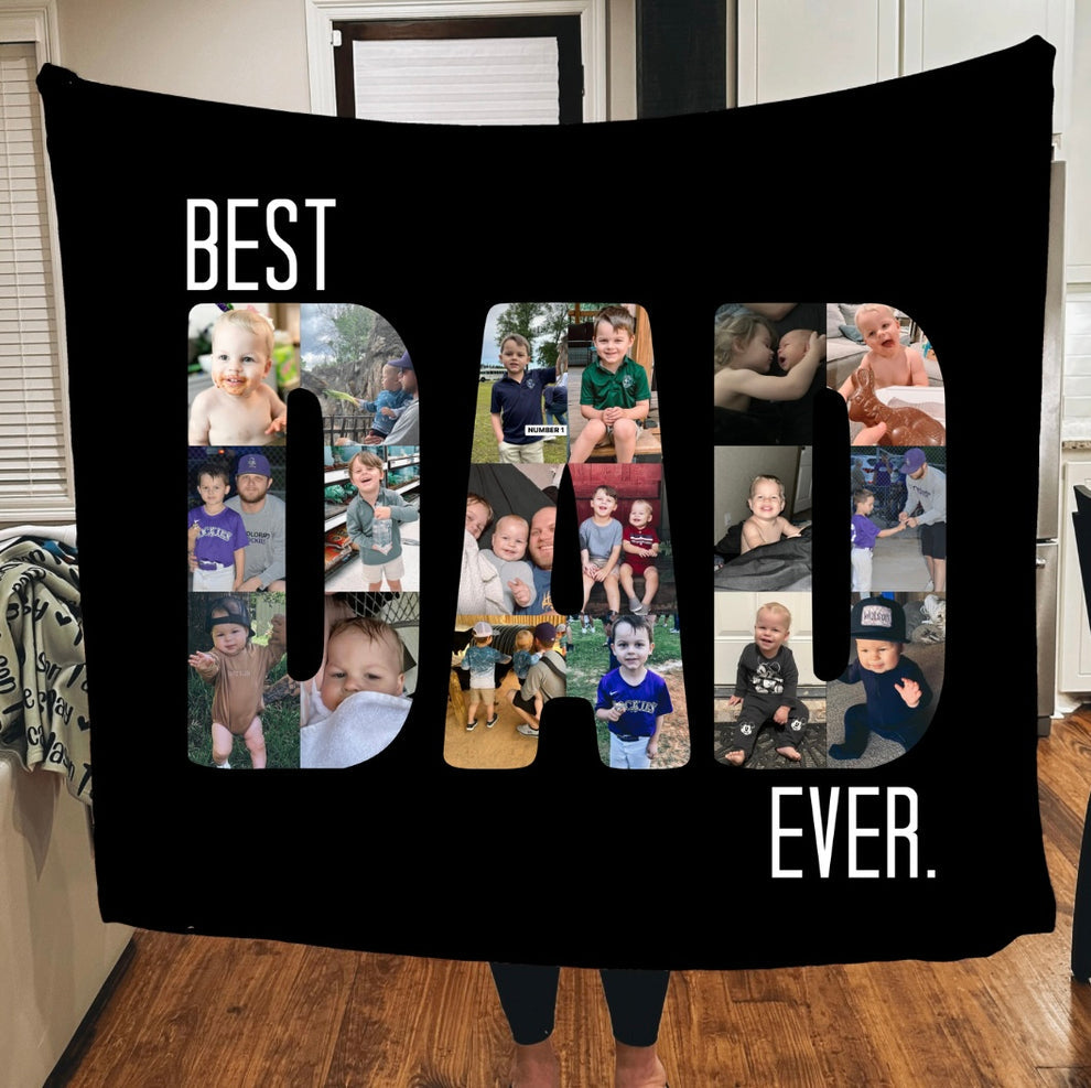 Best Dad Ever Custom Blanket
