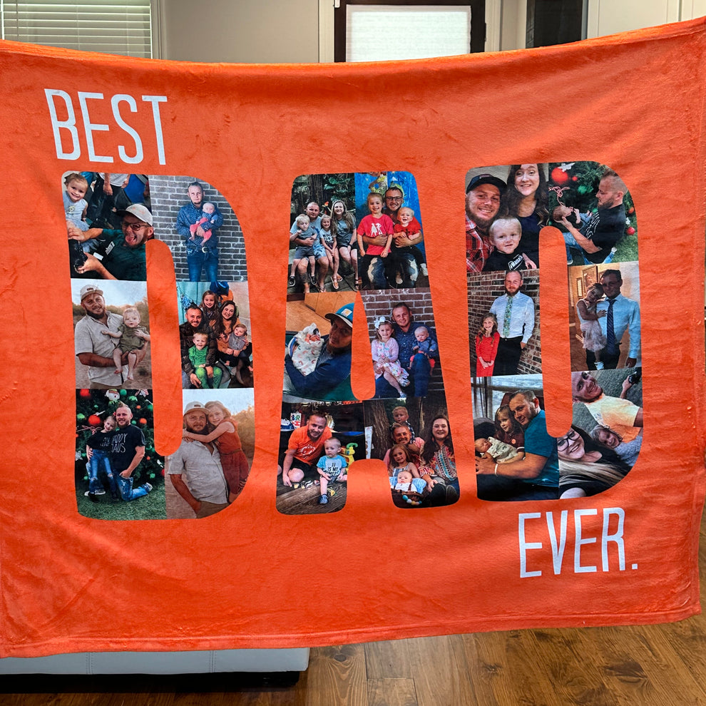 Best Dad Ever Custom Blanket