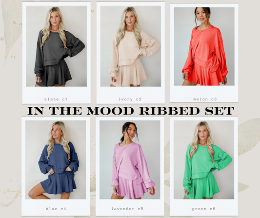 PREORDER: In The Mood Ribbed Set 3.2.26