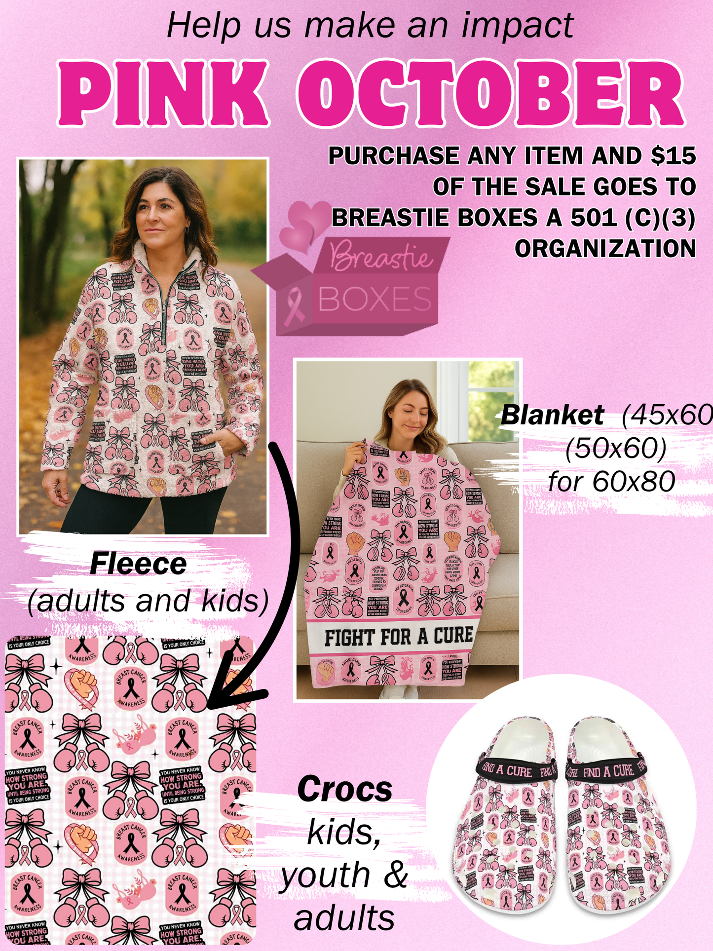Preorder: BREASTIE BOXES FUNDRAISER 9.22.25 - crocs
