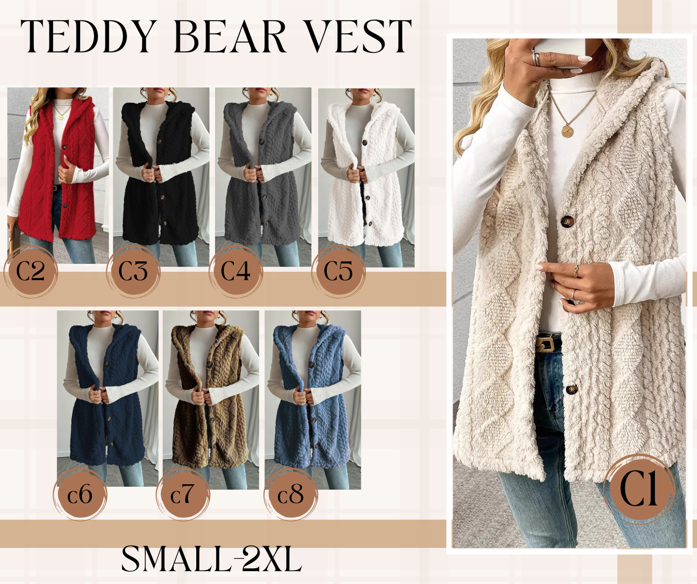 PREORDER: Teddy Bear Vest 12.1.25