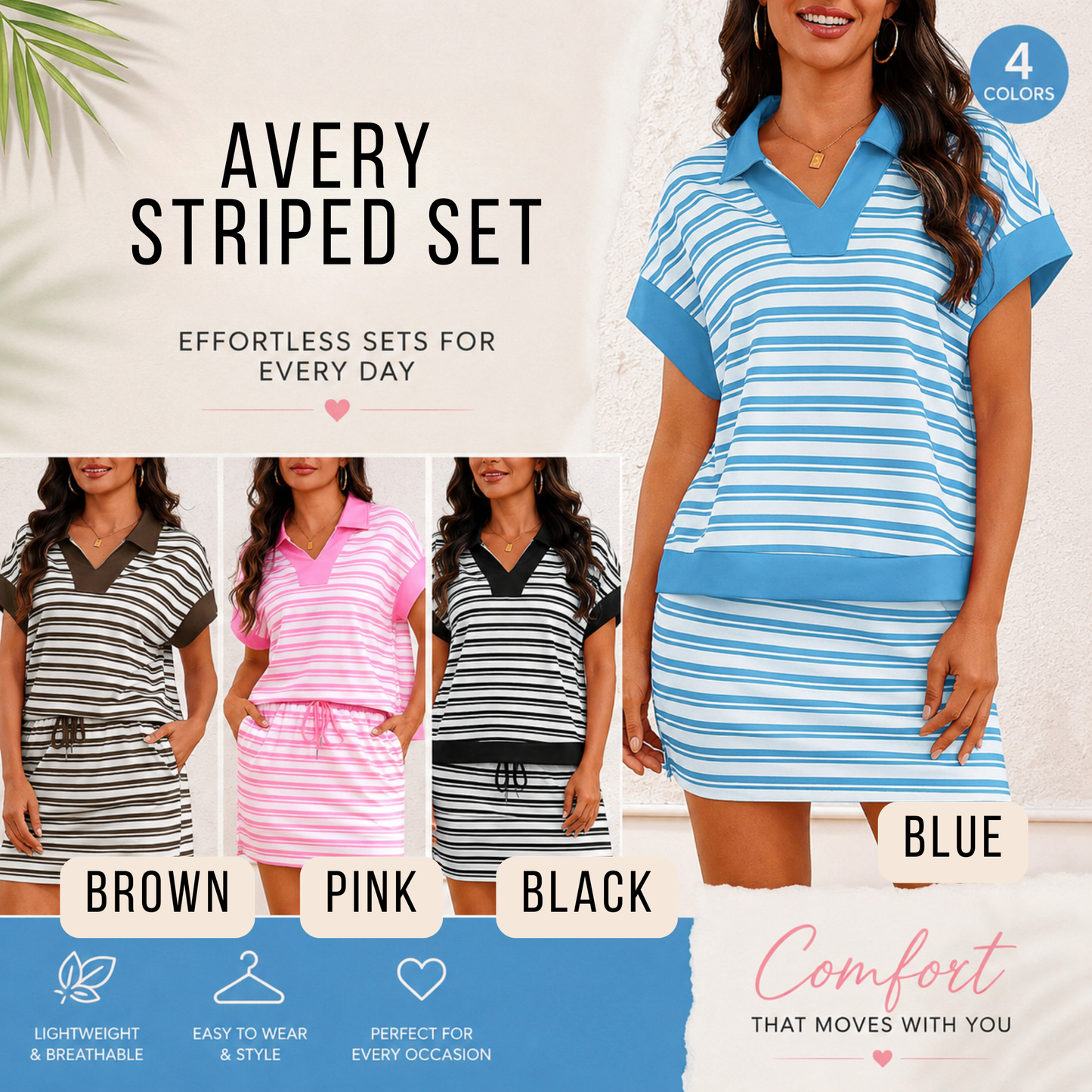PREORDER: Avery Striped Set  6.22.26